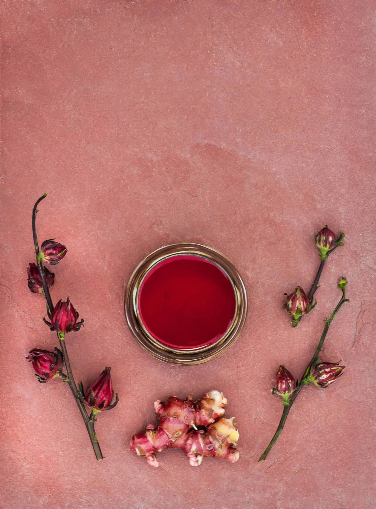 Fivelements Retreat tea, rosella, red ginger